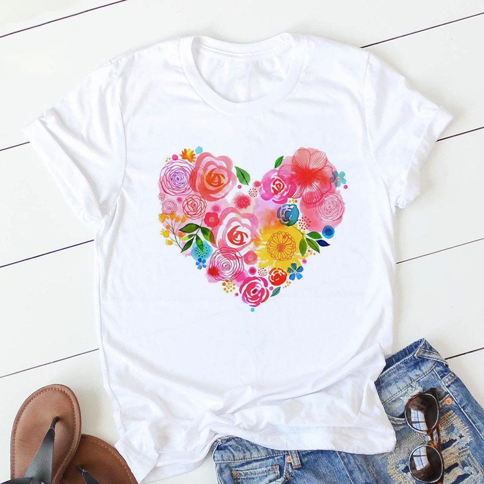 Personalized Letter Print T-Shirt
