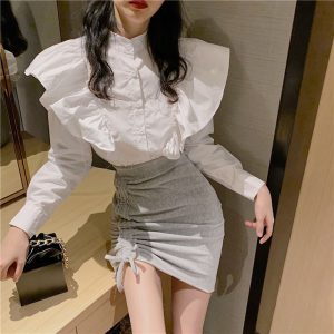 Women’s Ruffle Collar Blouse