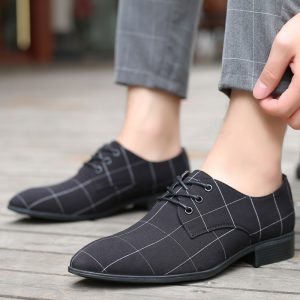 Men's Casual Canvas Leather Shoes