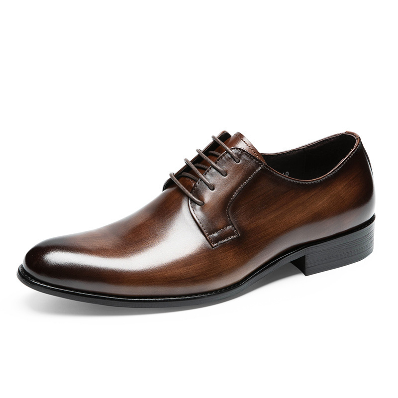 men's casual business leather shoes with professional dress styling