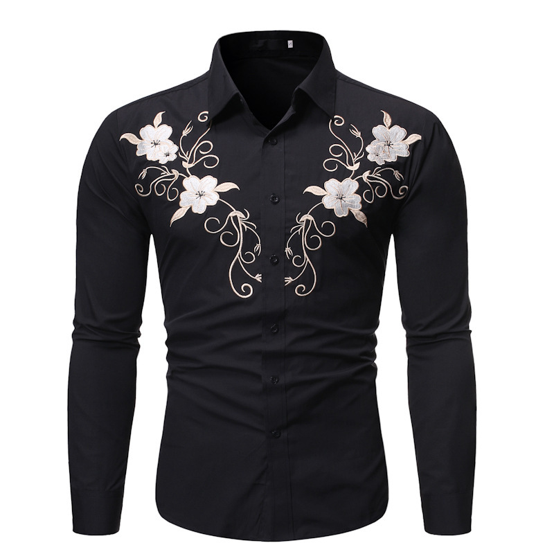 Men's Slim Fit Casual Shirt | Long Sleeve Executive Shirt - Image 2