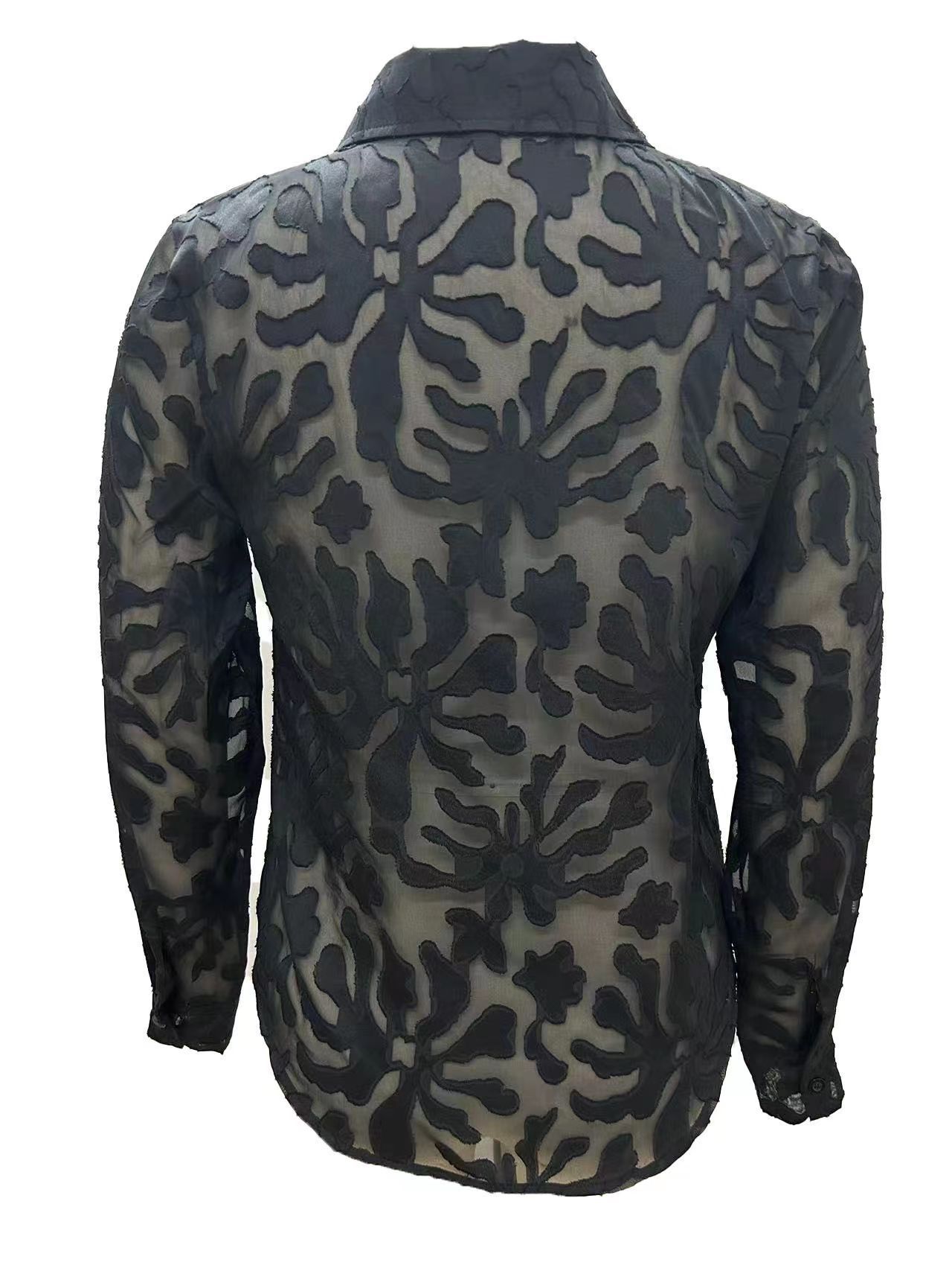 Women’s Sheer Lace Blouse