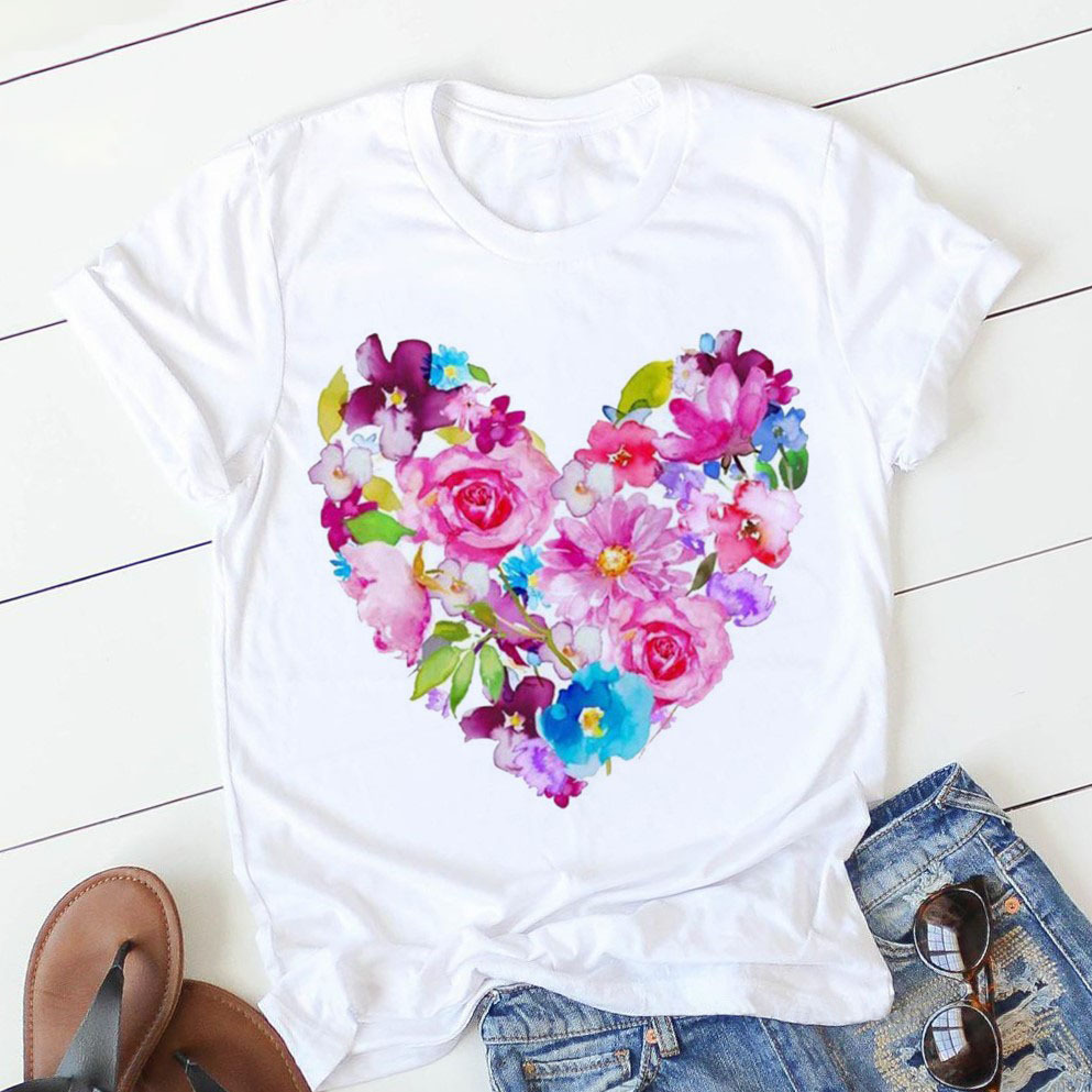 Personalized Letter Print T-Shirt - Image 8