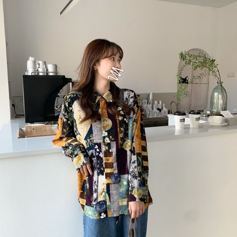 Floral Chiffon Long Sleeve Top