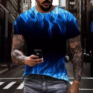 Men’s Floral Print Casual T-Shirt | Soft Casual Graphic Tee