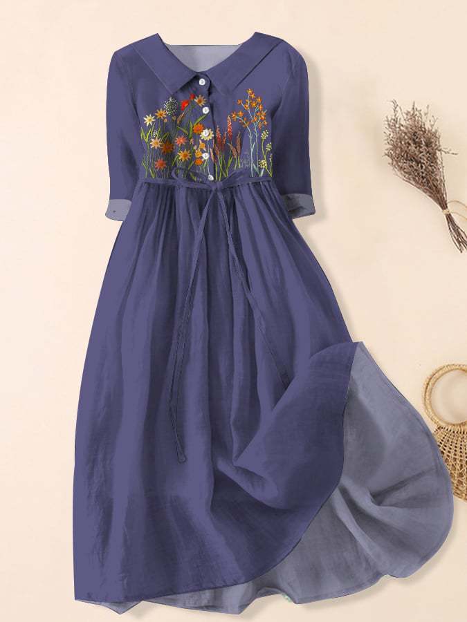 Women’s Floral Shirt Dress