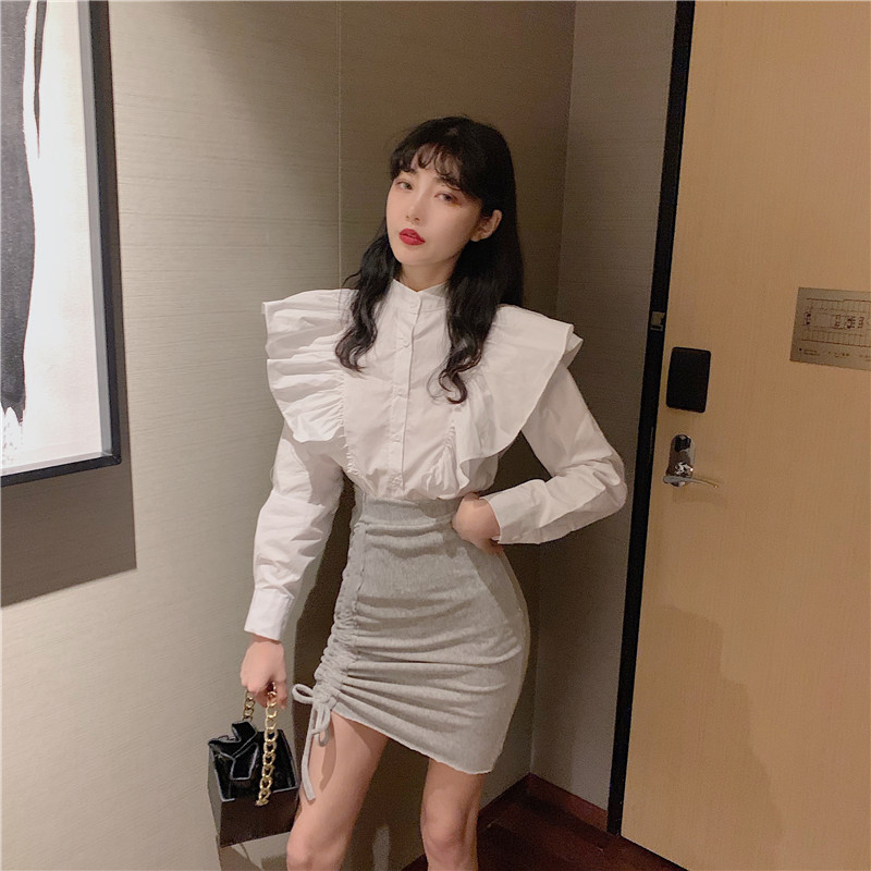 Women’s Ruffle Collar Blouse