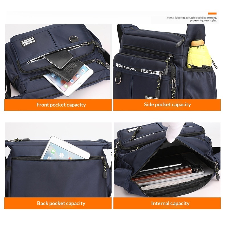 Mens Crossbody Bag Business Travel Shoulder Bag