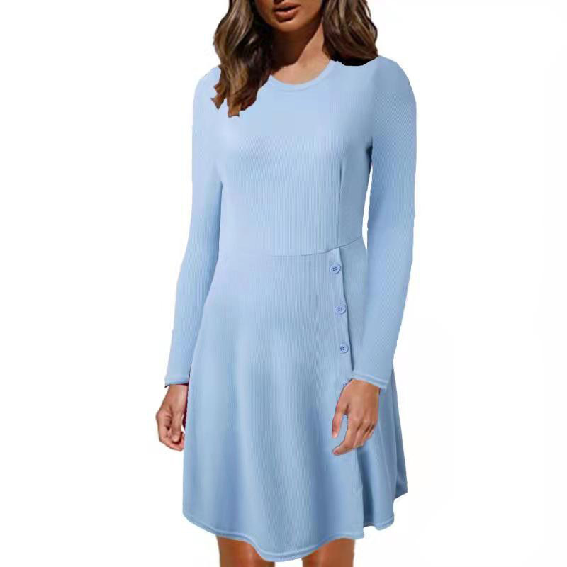 Women's Slim Fit Shirt Dress - Image 9