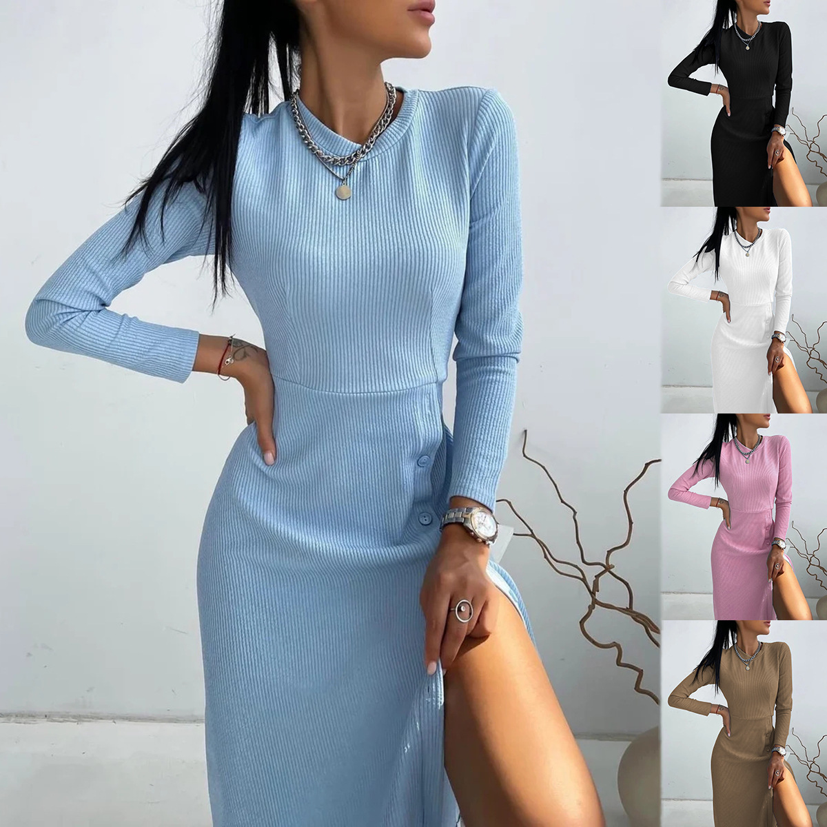 Women’s Slim Fit Shirt Dress