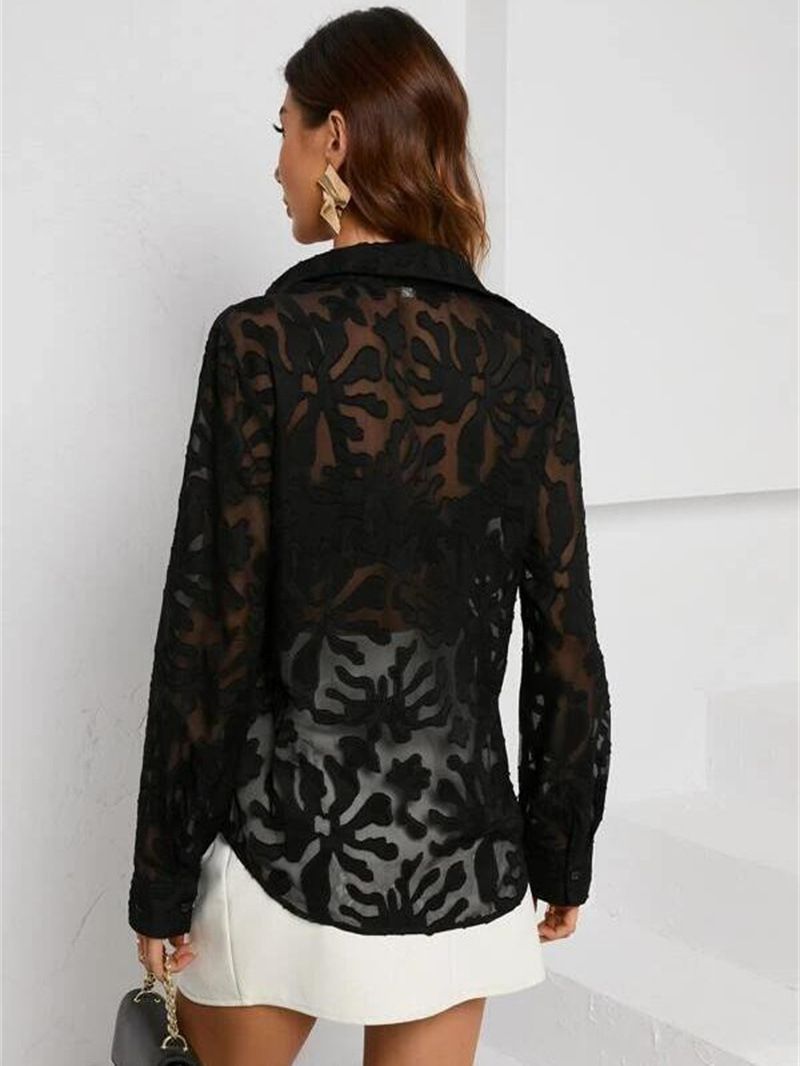 Women’s Sheer Lace Blouse