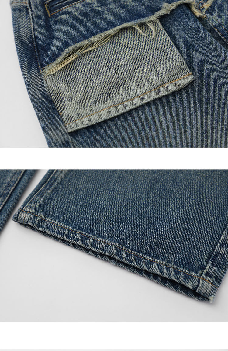 Retro Distressed Jeans - Image 9