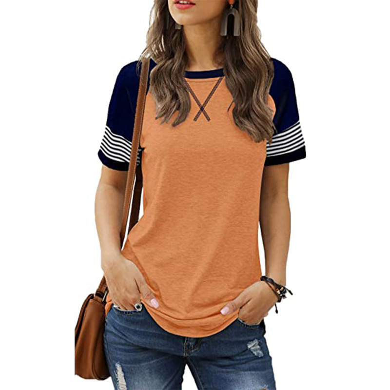 Women's Color Block Casual T-Shirt - Image 4