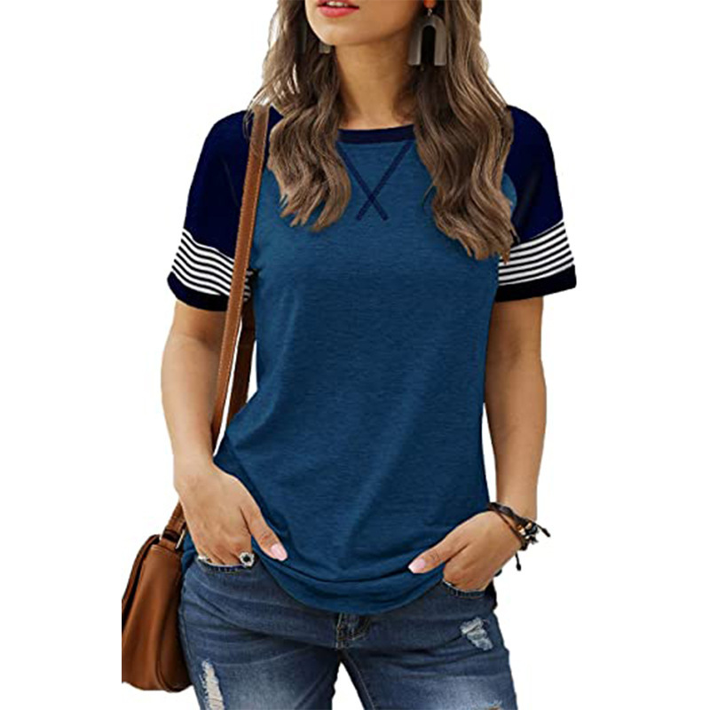 Women's Color Block Casual T-Shirt - Image 9
