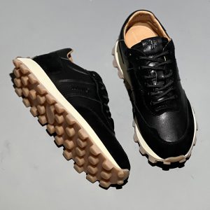 Men’s Thick Sole Leather Sneakers