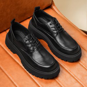 men's soft leather business dress shoes with classic professional styling