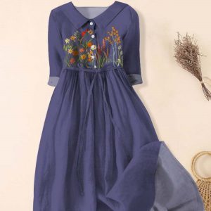 Women’s Floral Shirt Dress