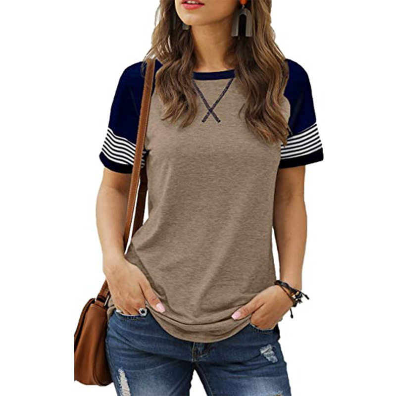 Women's Color Block Casual T-Shirt - Image 8