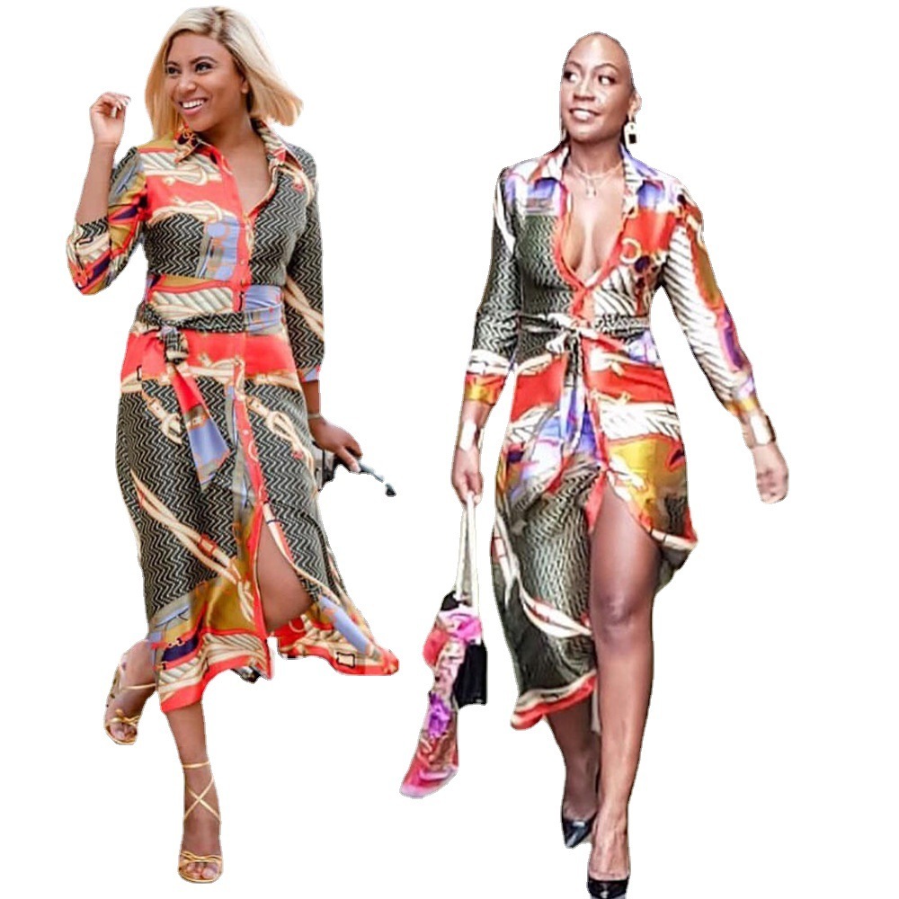 Women’s Satin Shirt Dress