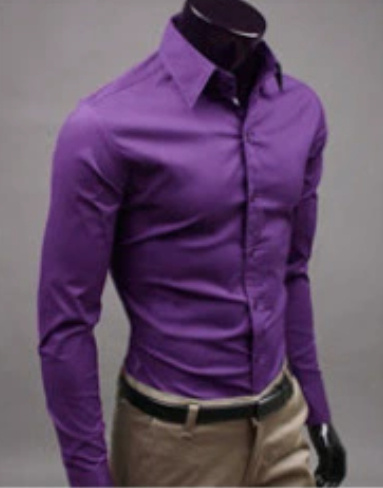 Men's Slim Fit White Dress Shirt - Image 7