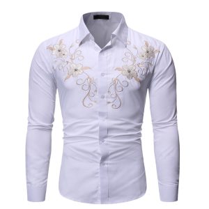Men's Slim Fit Casual Shirt | Long Sleeve Executive Shirt