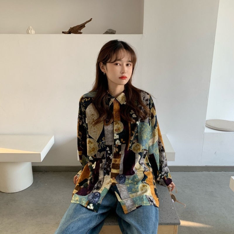 Floral Chiffon Long Sleeve Top