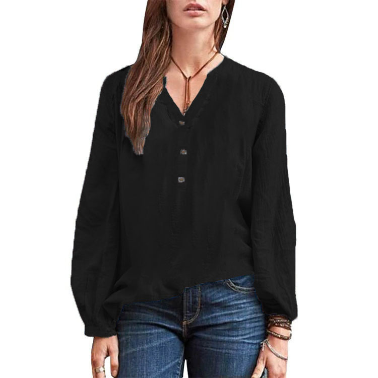Cotton Linen Retro Shirt - Image 2