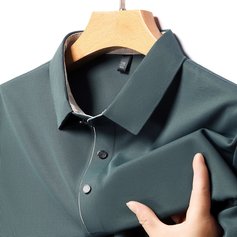 Men’s Ice Silk Breathable Polo Shirt