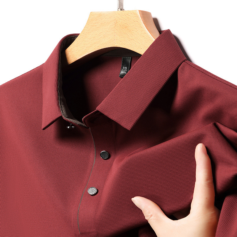 Men’s Ice Silk Breathable Polo Shirt