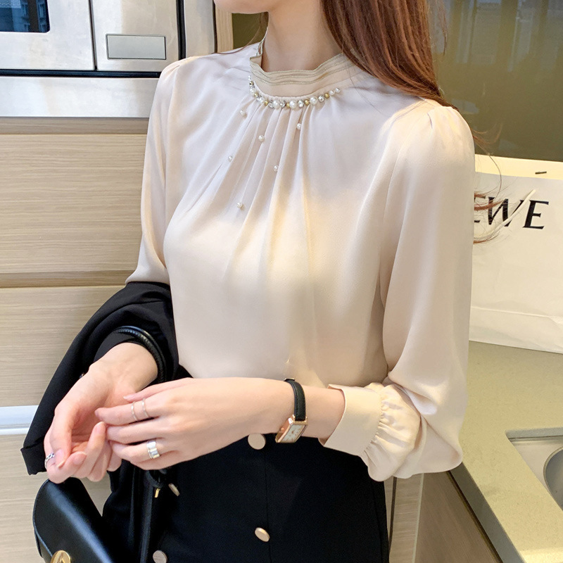 Women’s Beaded Chiffon Blouse