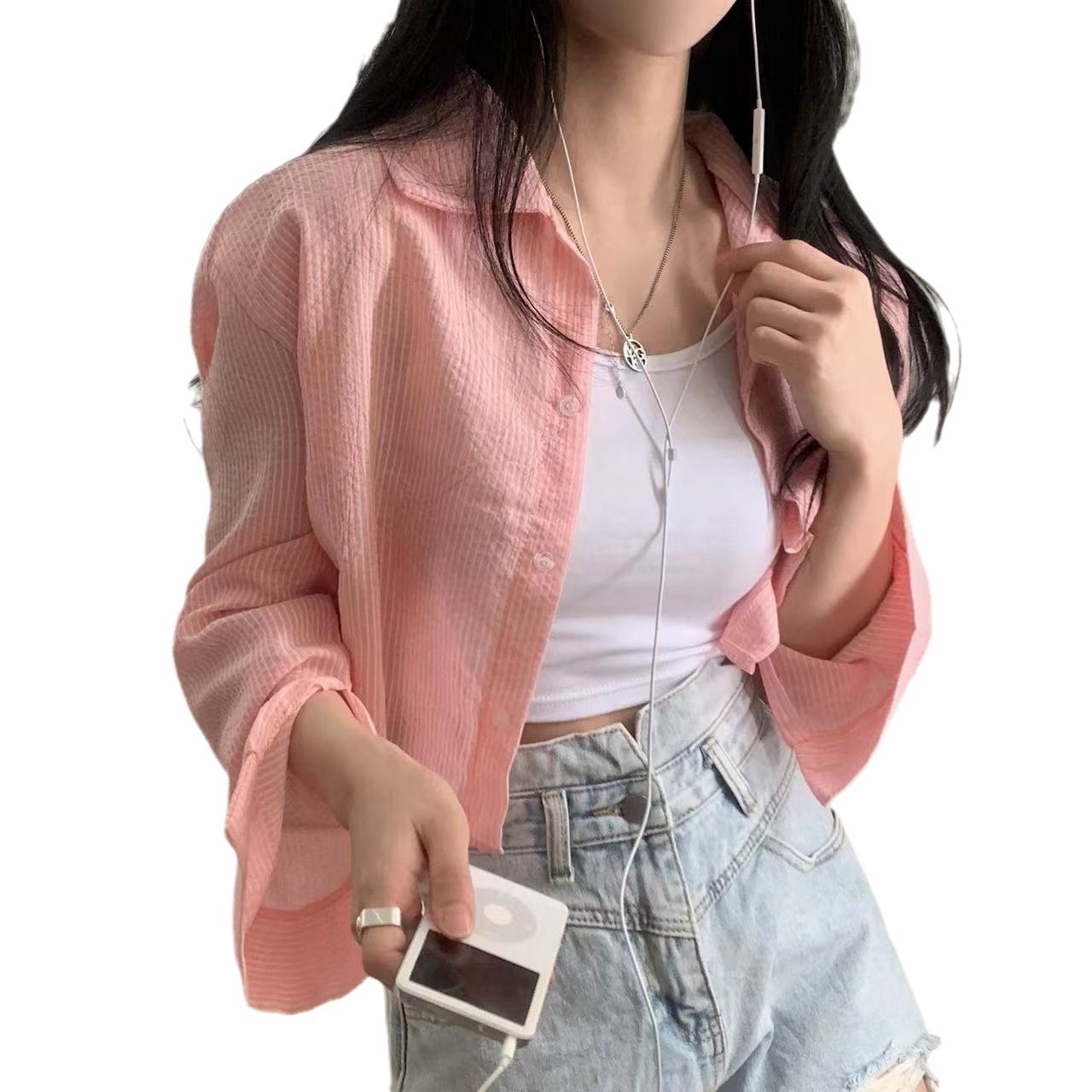 Striped Sun Protection Shirt
