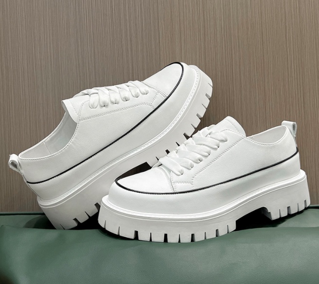 Men's Korean Platform Leather Shoes - Image 6