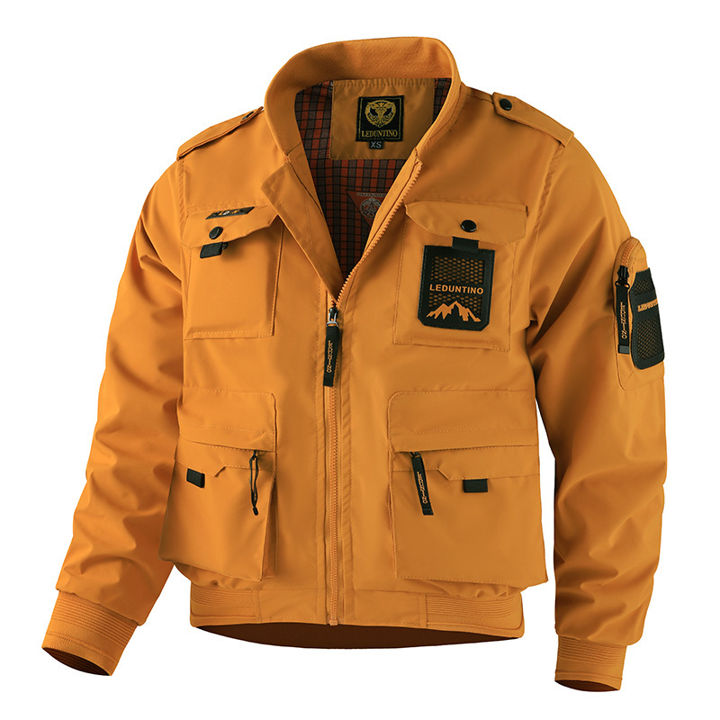 Multi-pocket Jacket For Menoutdoor Military-style Workwear - Image 10