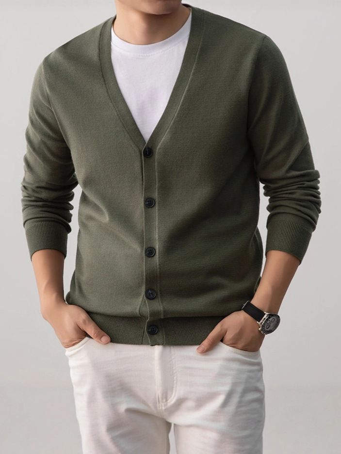 Korean-style Loose-fit Knit Sweater Coat - Image 4