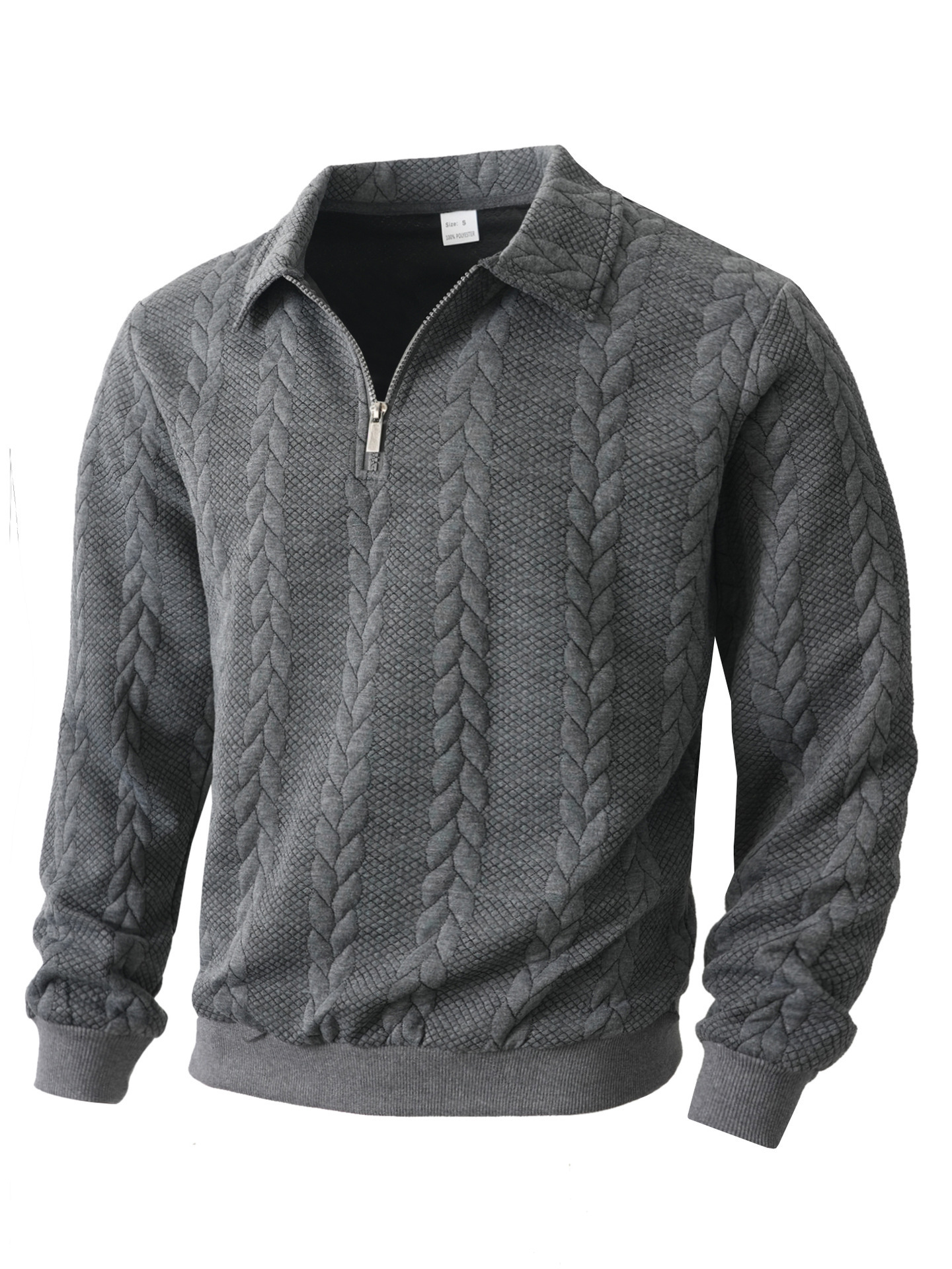 Mens Casual Sporty Half-zip Hoodie - Image 6