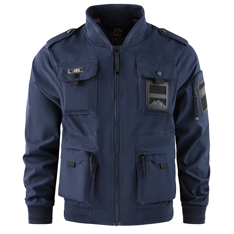 Multi-pocket Jacket For Menoutdoor Military-style Workwear - Image 3