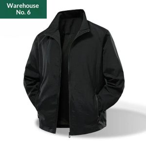 Versatile Loose-fit Stand-collar Jacket American-style Water-repellent
