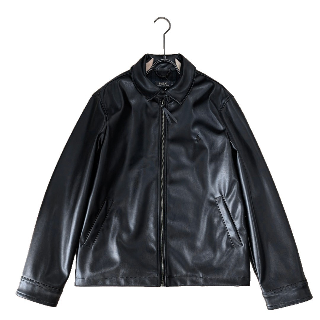 Winter Zip-up Long-sleeve Leather Jacket - Image 5