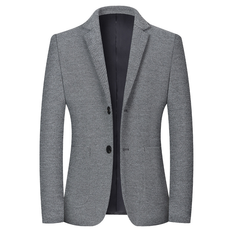 Mens Casual Wool Versatile Wool Suit Jacket - Image 8