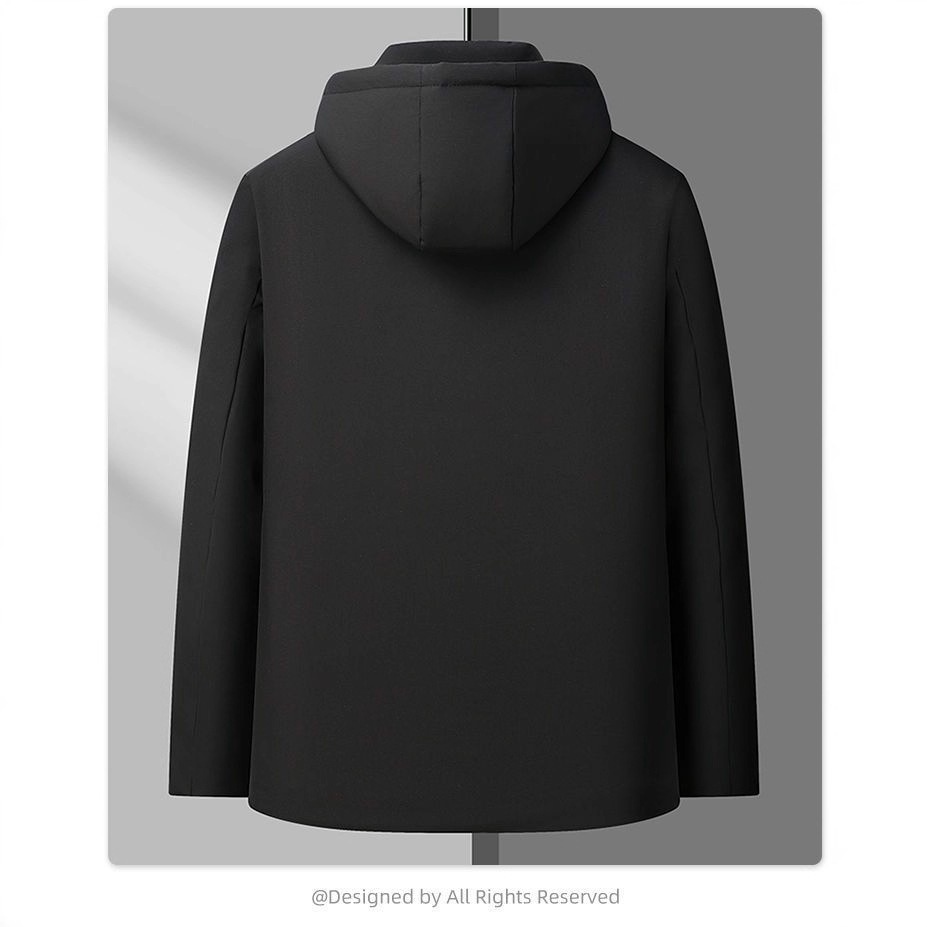 Mens Retro Casual Padded Cotton Jacket - Image 4