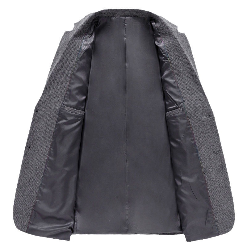 Mens Casual Wool Versatile Wool Suit Jacket - Image 5