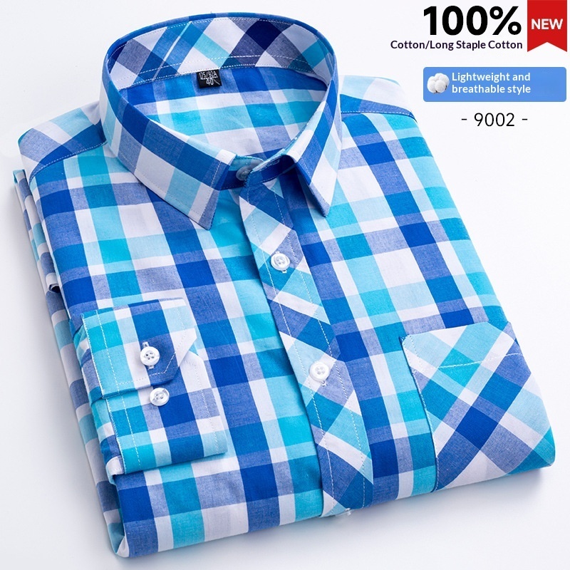 Mens Plaid Shirt Fashionable Casual Shirt - Image 3