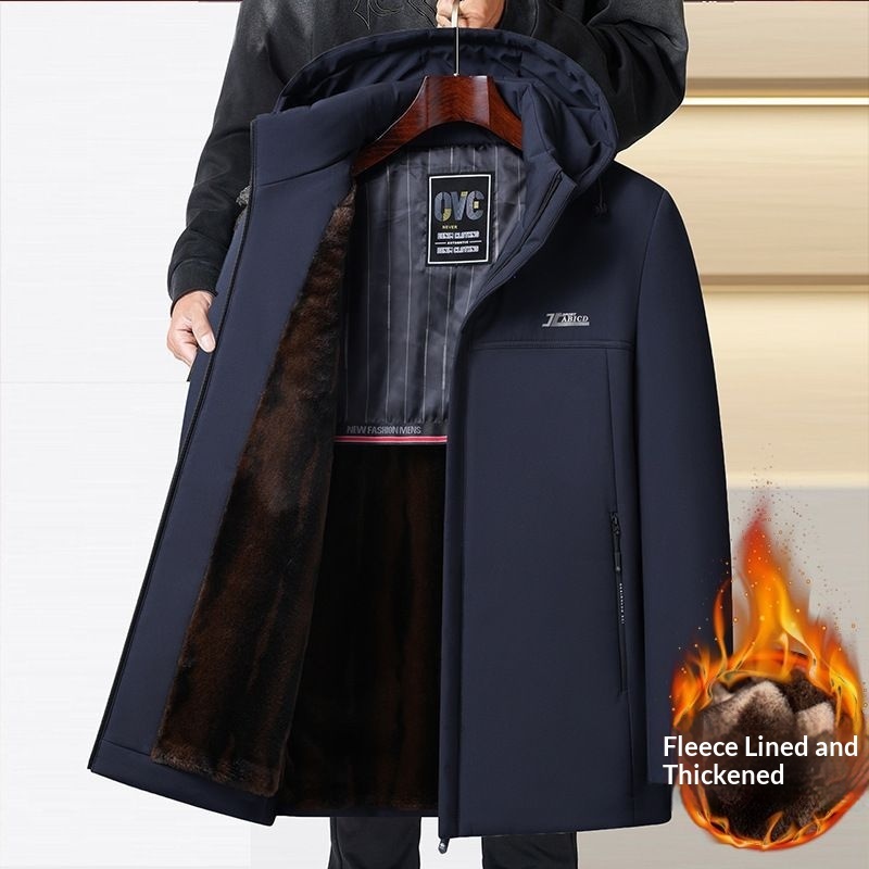 Mens Retro Casual Padded Cotton Jacket - Image 7