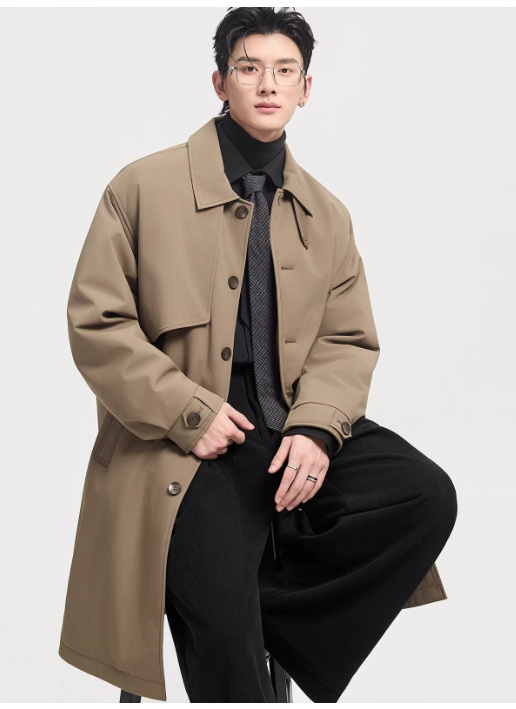 Men's Mid-Length Down Jacket - Image 7