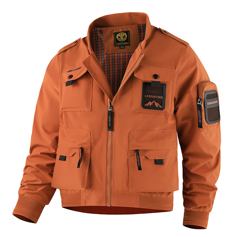 Multi-pocket Jacket For Menoutdoor Military-style Workwear - Image 9
