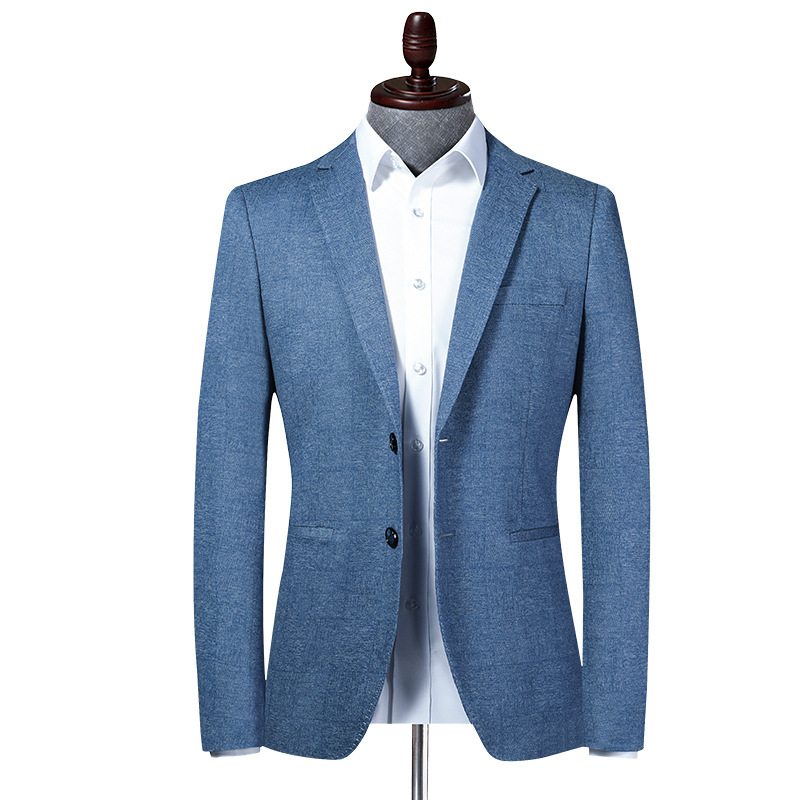 Stretch Mens Slim-Fit Blazer Casual Jacket - Image 6