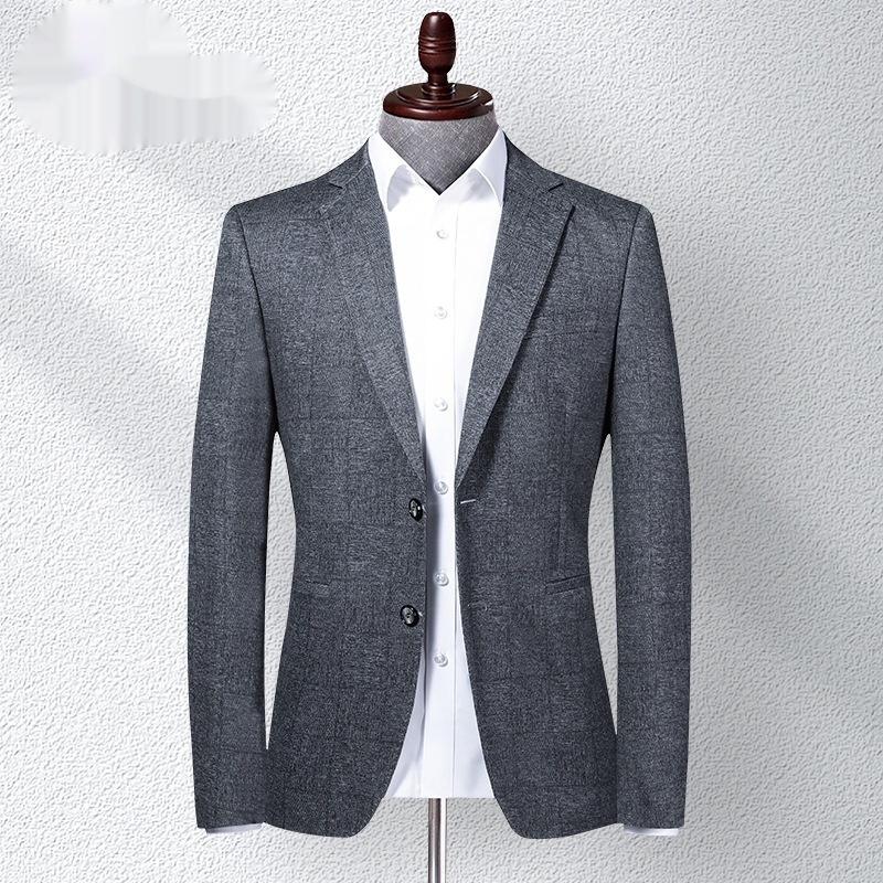 Stretch Mens Slim-Fit Blazer Casual Jacket - Image 3