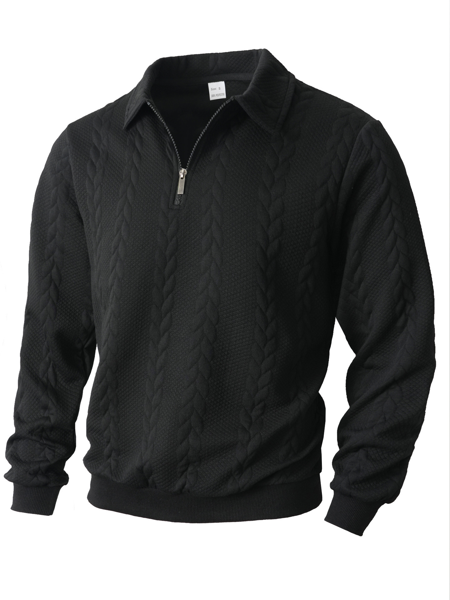Mens Casual Sporty Half-zip Hoodie - Image 7