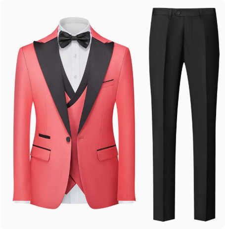 Korean-style Slim-fit Three-piece Suit Set - Image 5