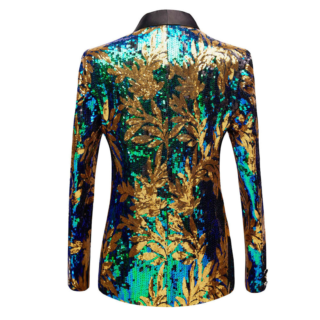 Sequin Leaf Singer-actor Nightclub Bar Performance Outfit - Image 2
